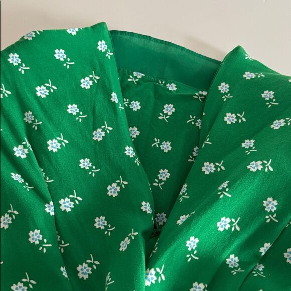 J. Crew Puff-sleeve midi dress in bandana flowers print EUC - Picture 6 of 6